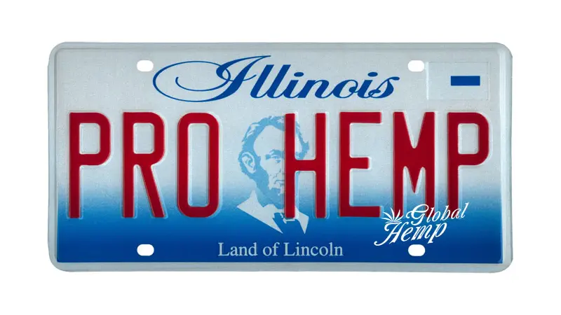 Pro Hemp Illinois license plate