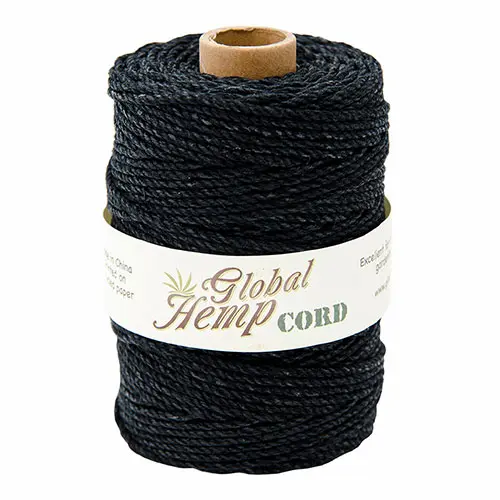 Black 100# Hemp Cord