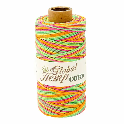 Neon Variegated Hemp Cord