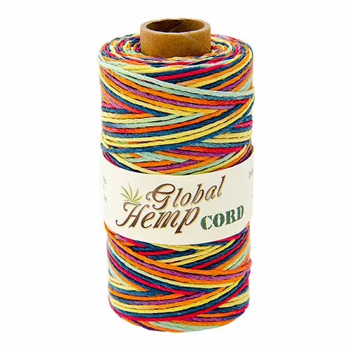 Rainbow Variegated Hemp Cord