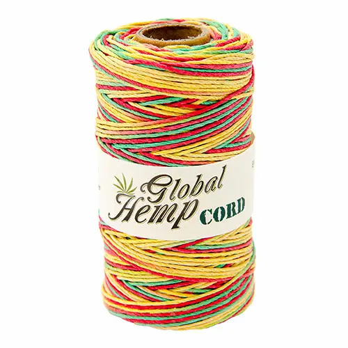 Rasta Variegated Hemp Cord